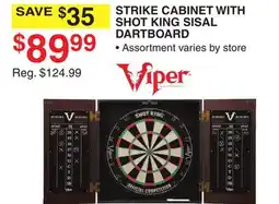 Dunham's Sports STRIKE CABINET WITH SHOT KING SISAL DARTBOARD offer