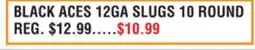 Dunham's Sports BLACK ACES 12GA SLUGS 10 ROUND offer