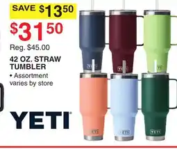 Dunham's Sports 42 OZ. STRAW TUMBLER offer