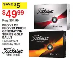 Dunham's Sports PRO V1 OR PRO V1X PRIOR GENERATION SERIES GOLF BALLS offer