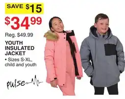 Dunham's Sports YOUTH INSULATED JACKET offer