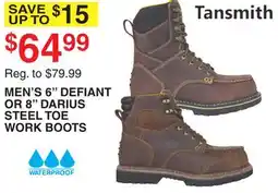 Dunham's Sports MEN'S 6 DEFIANT OR 8 DARIUS STEEL TOE WORK BOOTS offer