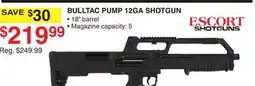 Dunham's Sports BULLTAC PUMP 12GA SHOTGUN offer