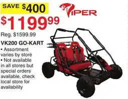 Dunham's Sports VK200 GO-KART offer