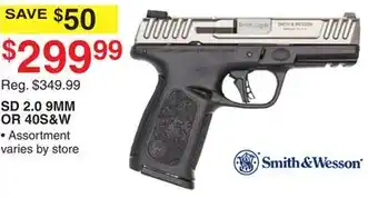 Dunham's Sports SD 2.0 9MM OR 40S & W offer