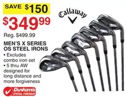Dunham's Sports MEN'S X SERIES OS STEEL IRONS offer