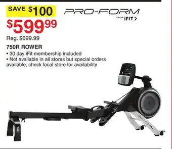 Dunham's Sports 750R ROWER offer