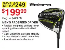 Dunham's Sports MEN'S RADSPEED DRIVER offer