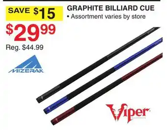 Dunham's Sports GRAPHITE BILLIARD CUE offer