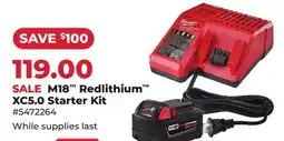 Runnings Milwaukee M18 Redlithium XC5.0 Starter Kit offer