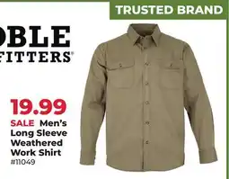 Runnings Noble Outfitters Men's Long Sleeve Weathered Work Shirt offer