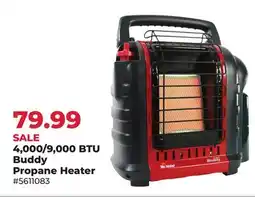 Runnings Mr. Heater 4,000/9, 000 BTU Buddy Propane Heater offer