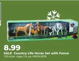 Runnings NewRay Country Life Horse Set with Fence offer