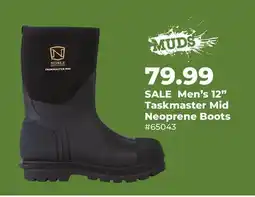 Runnings MUDS Men's 12 Taskmaster Mid Neoprene Boots offer