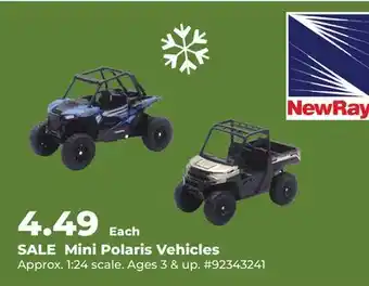 Runnings NewRay Mini Polaris Vehicles offer