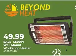Runnings Beyond Heat 1,500W Wall Mount Workshop Heater offer