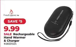 Runnings HotMocs Rechargeable Hand Warmer & Charger offer