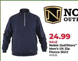 Runnings Noble Outfitters Men's 1/4 Zip Fleece Shirt offer