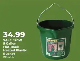 Runnings Farm Innovators 120W 5 Gallon Flat-Back Heated Plastic Bucket offer