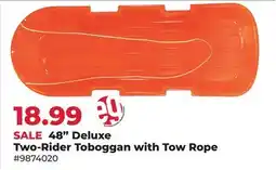 Runnings 48 Deluxe Two-Rider Toboggan with Tow Rope offer