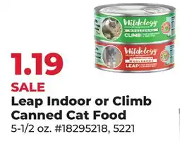 Runnings Wildology Leap Indoor or Climb Canned Cat Food offer