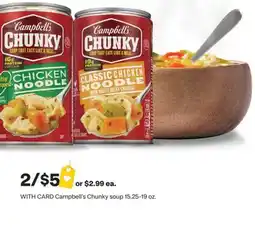 CVS Campbell's Chunky soup 15.25-19 oz offer