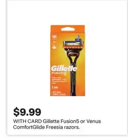 CVS Gillette Fusion5 or Venus ComfortGlide Freesia razors offer