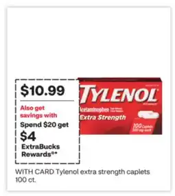 CVS Tylenol extra strength caplets offer