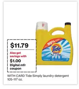CVS Tide Simply laundry detergent offer