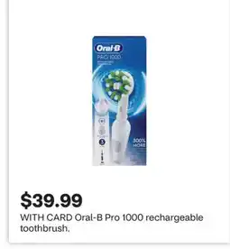 CVS Oral-B Pro 1000 rechargeable toothbrush offer