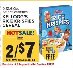 Food Lion Kellogg's Rice Krispies Cereal offer