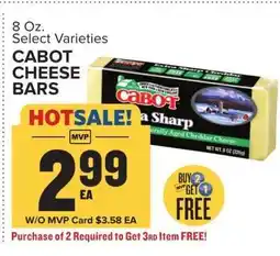 Food Lion CABOT CHEESE BARS offer