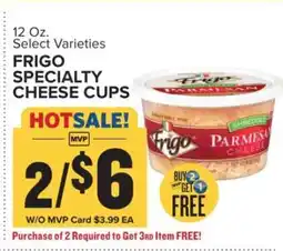 Food Lion FRIGO SPECIALTY CHEESE CUPS offer