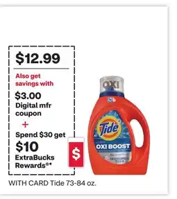 CVS Tide 73-84 oz offer