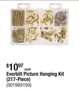 The Home Depot Everbilt Picture Hanging Kit (217-Piece) offer