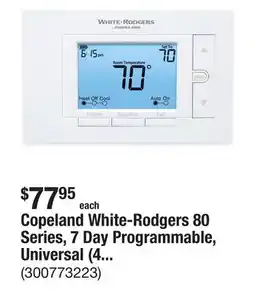 The Home Depot Copeland White-Rodgers 80 Series, 7 Day Programmable, Universal (4H/2C) Thermostat offer