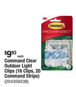 The Home Depot Command Clear Outdoor Light Clips (16 Clips, 20 Command Strips) offer