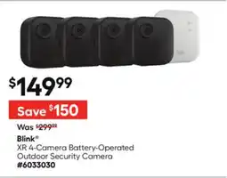 Lowe's Blink XR 4-Camera Battery-Operated Outdoor Security Camera offer