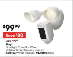 Lowe's Ring Floodlight Cam-Plus Wired Outdoor Smart Security Camera offer