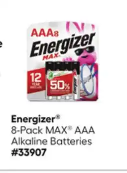 Lowe's Energizer 8-Pack MAX AAA Alkaline Batteries offer