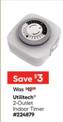 Lowe's Utilitech 2-Outlet Indoor Timer offer