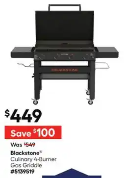 Lowe's Culinary 4-Burner Gas Griddle offer