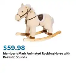 Sam's Club Member's Mark Animated Rocking Horse with Realistic Sounds offer