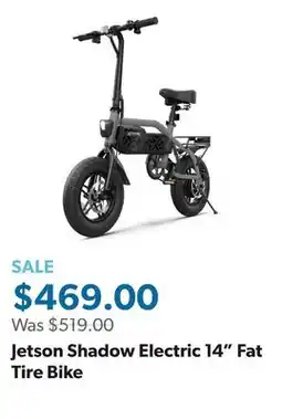 Sam's Club Jetson Shadow Electric 14 Fat Tire Bike offer