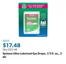 Sam's Club Systane Ultra Lubricant Eye Drops, 1/3 fl. oz., 3 pk offer