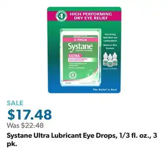 Sam's Club Systane Ultra Lubricant Eye Drops, 1/3 fl. oz., 3 pk offer