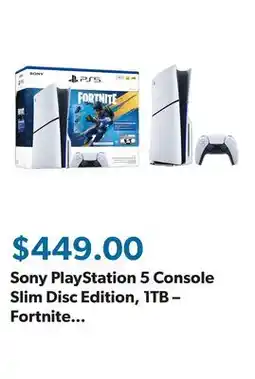 Sam's Club Sony PlayStation 5 Console Slim Disc Edition, 1TB – Fortnite Flowering Chaos Bundle offer