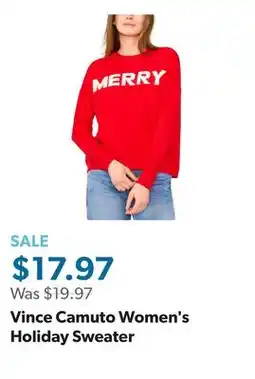 Sam's Club Vince Camuto Women's Holiday Sweater offer