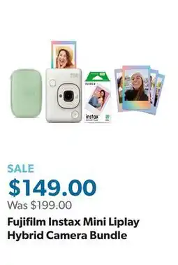 Sam's Club Fujifilm Instax Mini Liplay Hybrid Camera Bundle offer
