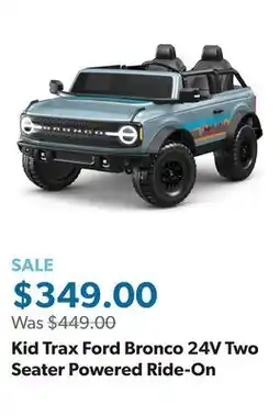 Sam's Club Kid Trax Ford Bronco 24V Two Seater Powered Ride-On offer